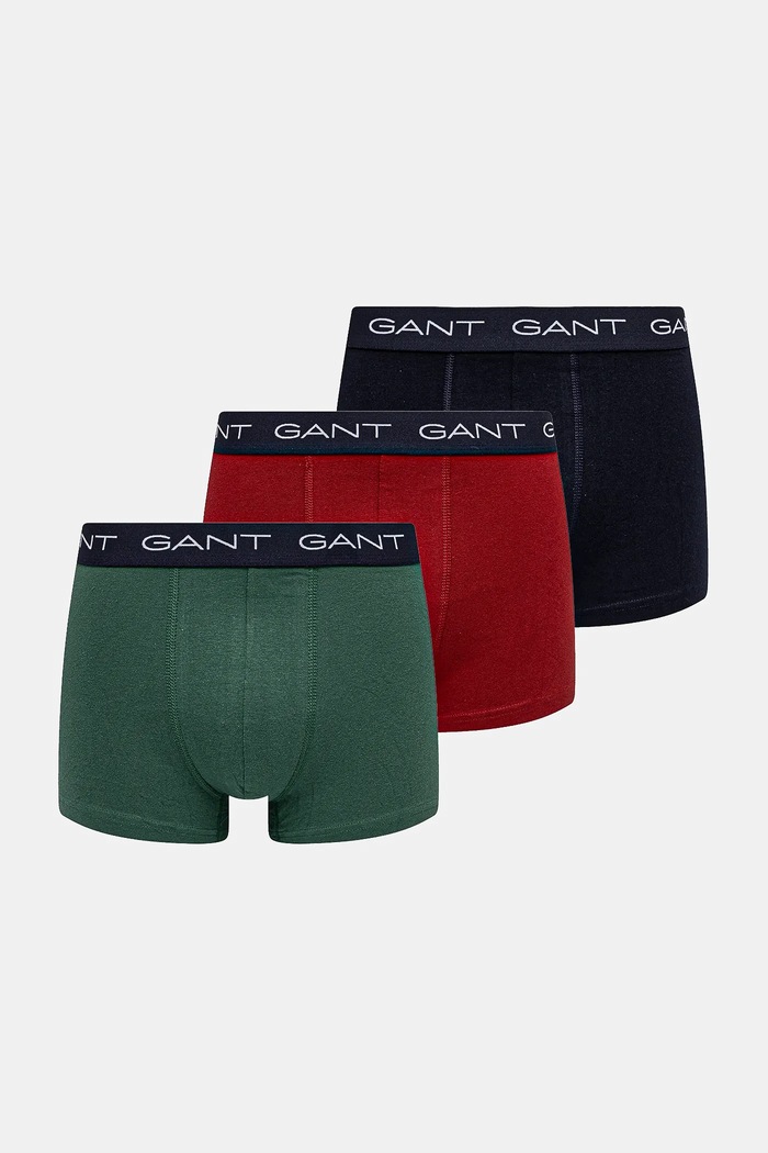 Боксерки Gant (3 чифта) надпис тъмносин 902443003