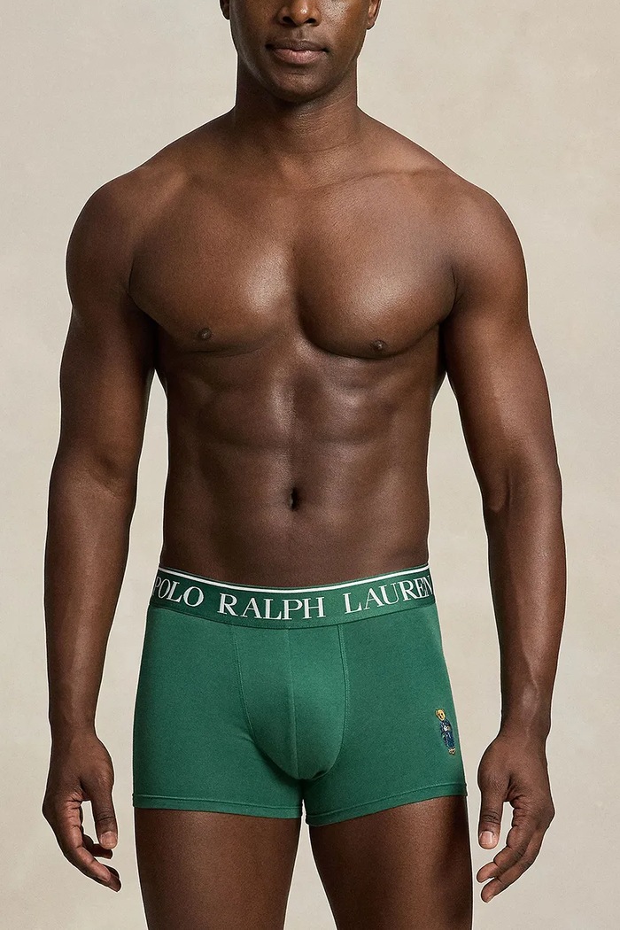 Polo Ralph Lauren Bokserki męskie bawełniane z elastanem zielony 714966106