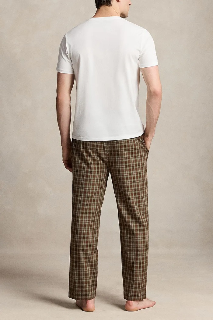 Polo Ralph Lauren Piżama dwuczęściowa męska bawełniana 714931645 biały AW25