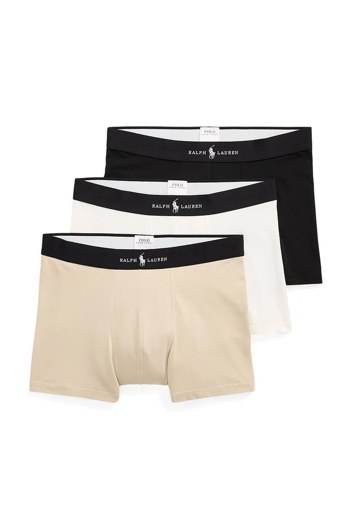 Boxerky Polo Ralph Lauren 3-pak jednofarebný biela 714965507