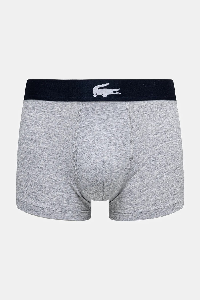 Oblečenie Lacoste boxerky pánske bavlnené s elastanom 3-pak 5H1288 tmavomodrá