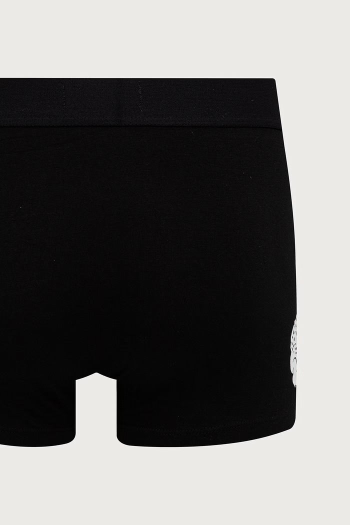 Bokserki dopasowane męskie z bawełną 3-pack Lacoste 5H1291 czarny