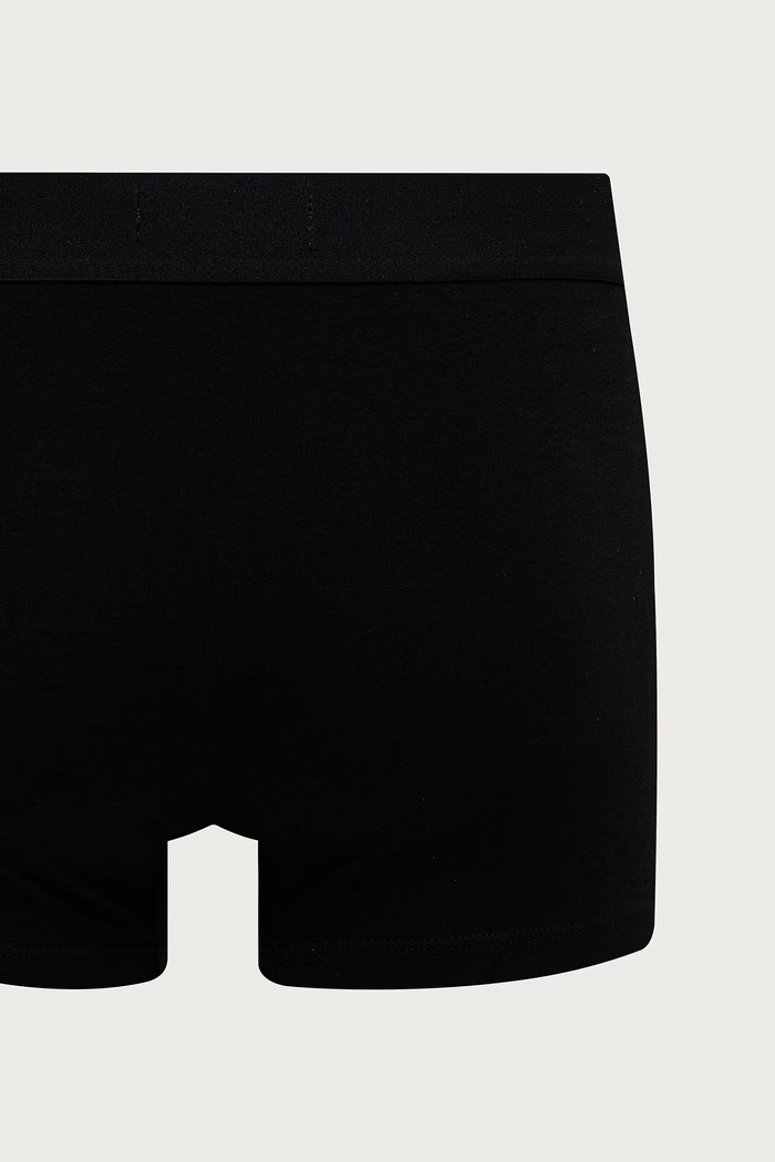 Bokserki dopasowane męskie z bawełną 3-pack Lacoste czarny 5H1291