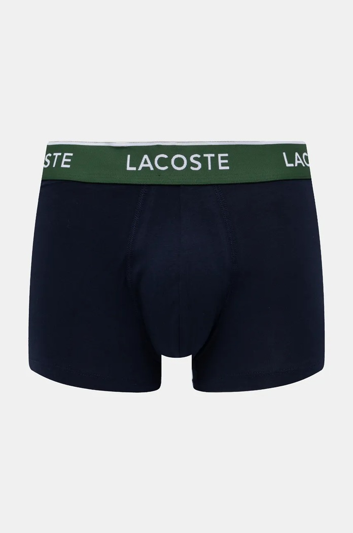 Lacoste oprijete boksarice moške bombažne z elastanom paket 3 kosov 5H1297 mornarsko modra SS26