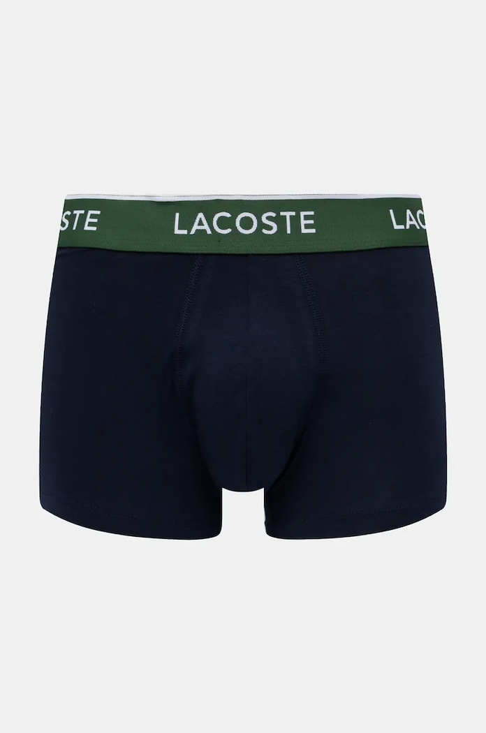 Lacoste oprijete boksarice moške bombažne z elastanom paket 3 kosov 5H1297 mornarsko modra SS26