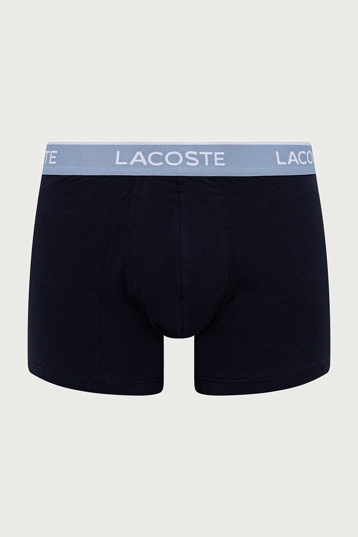 Lacoste uske bokserice od pamuka s elastanom za muškarce 3-pack 5H1297 mornarsko plava SS26