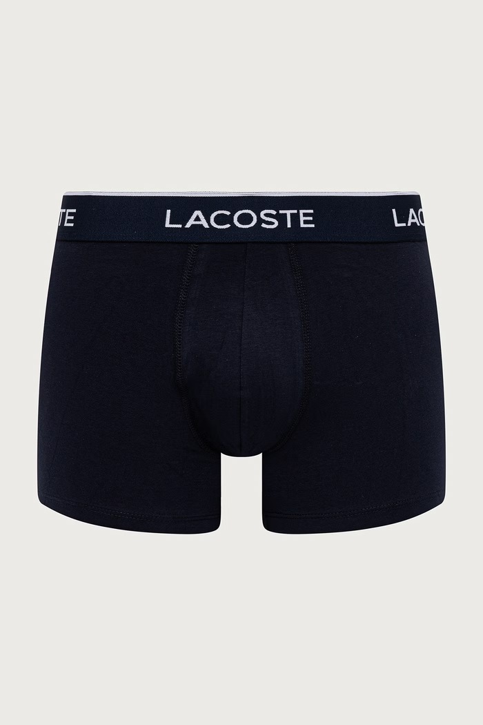 Lacoste прилепнали боксерки мъжки от памук с еластан 3 броя тъмносин 5H1297
