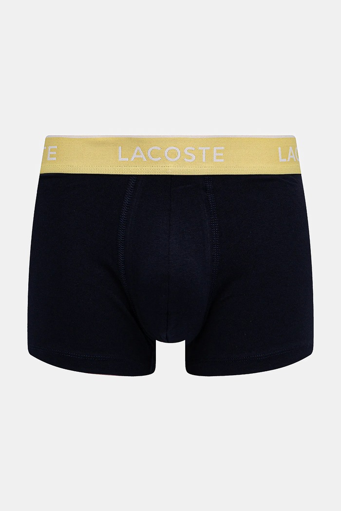 Lacoste oprijete boksarice moške bombažne z elastanom paket 3 kosov mornarsko modra 5H1297