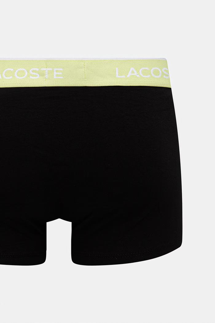 Lacoste εφαρμοστά μποξεράκια Ανδρικά βαμβάκι με ελαστάν 3-pack 5H1297 μαύρο