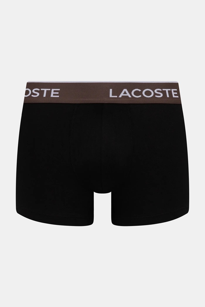 Lacoste oprijete boksarice moške bombažne z elastanom paket 3 kosov črna 5H1297