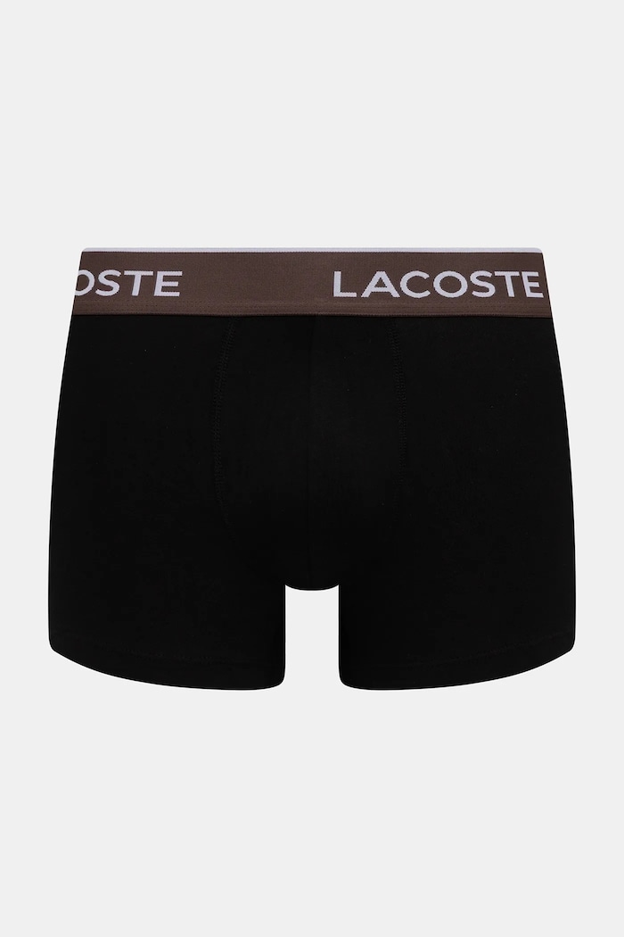 Lacoste oprijete boksarice moške bombažne z elastanom paket 3 kosov črna 5H1297
