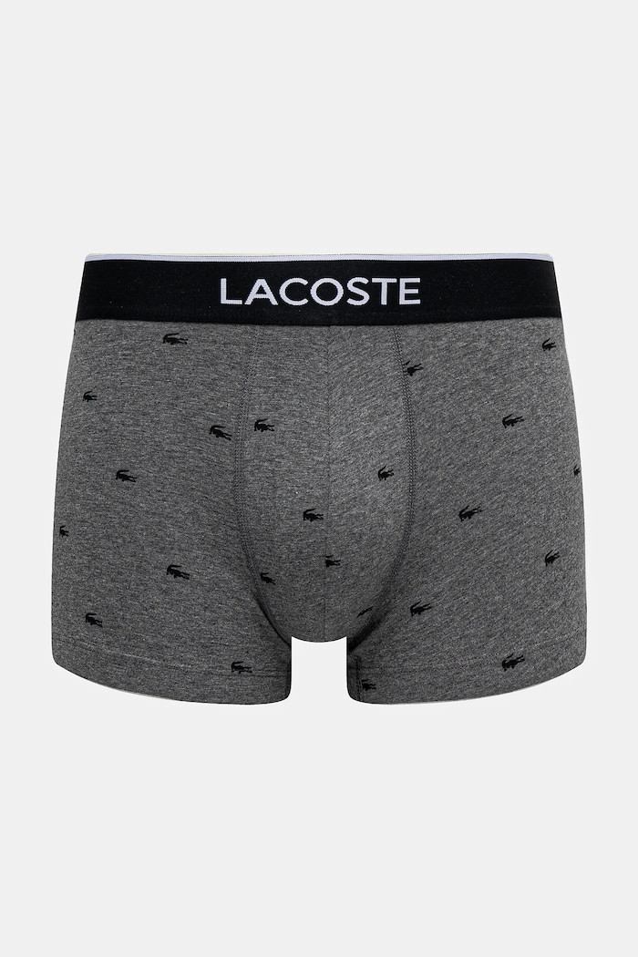 Boxerky Lacoste 3-pak 5H1299 sivá SS26