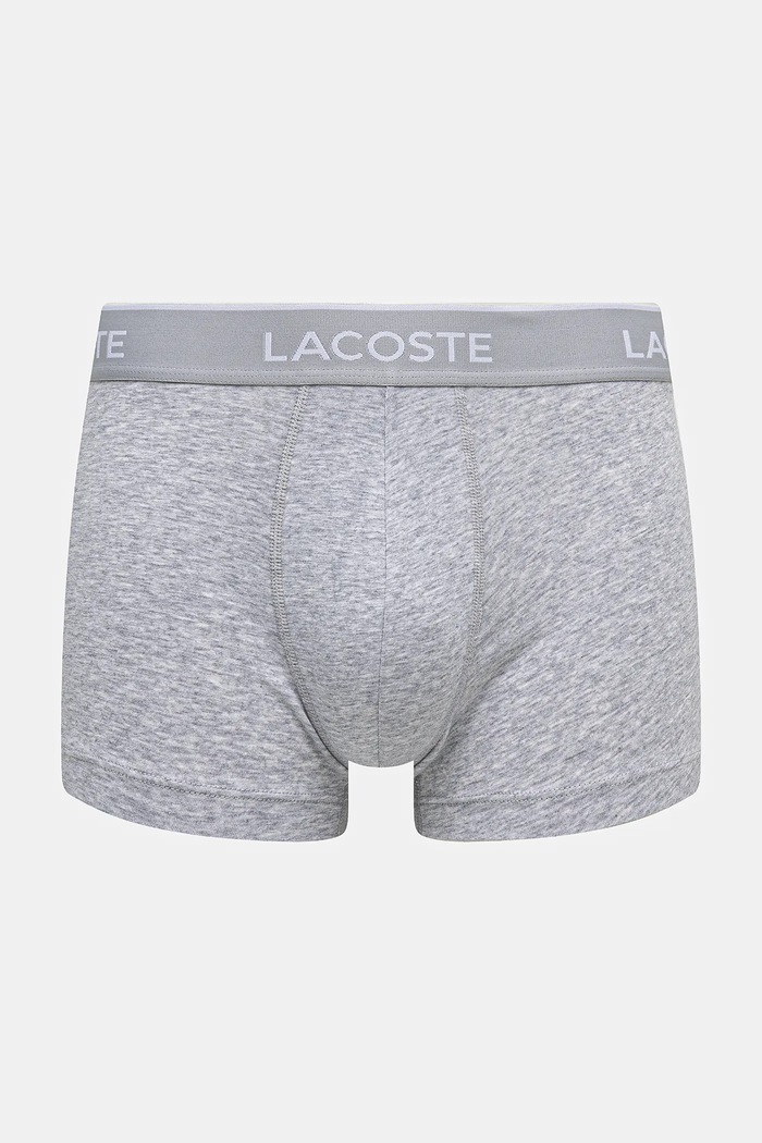 Lacoste oprijete boksarice moške bombažne z elastanom paket 3 kosov 5H1300 bela SS26