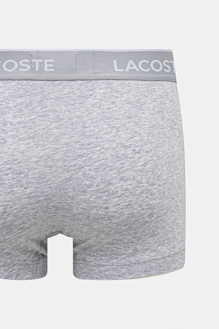 Lacoste oprijete boksarice moške bombažne z elastanom paket 3 kosov 5H1300 bela