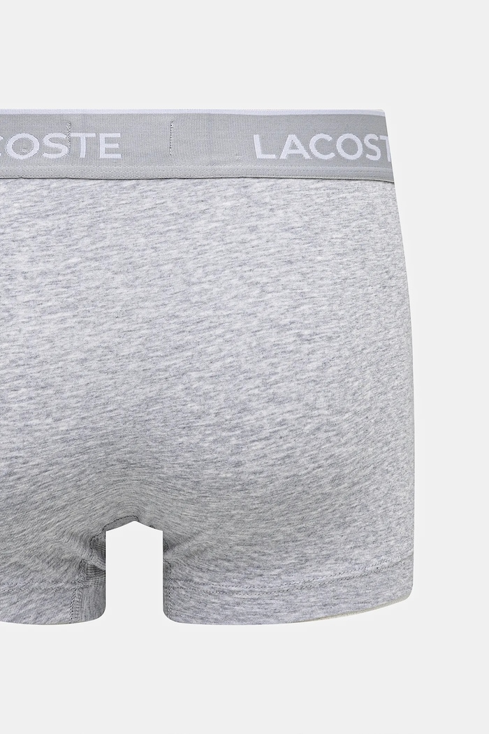 Lacoste oprijete boksarice moške bombažne z elastanom paket 3 kosov 5H1300 bela