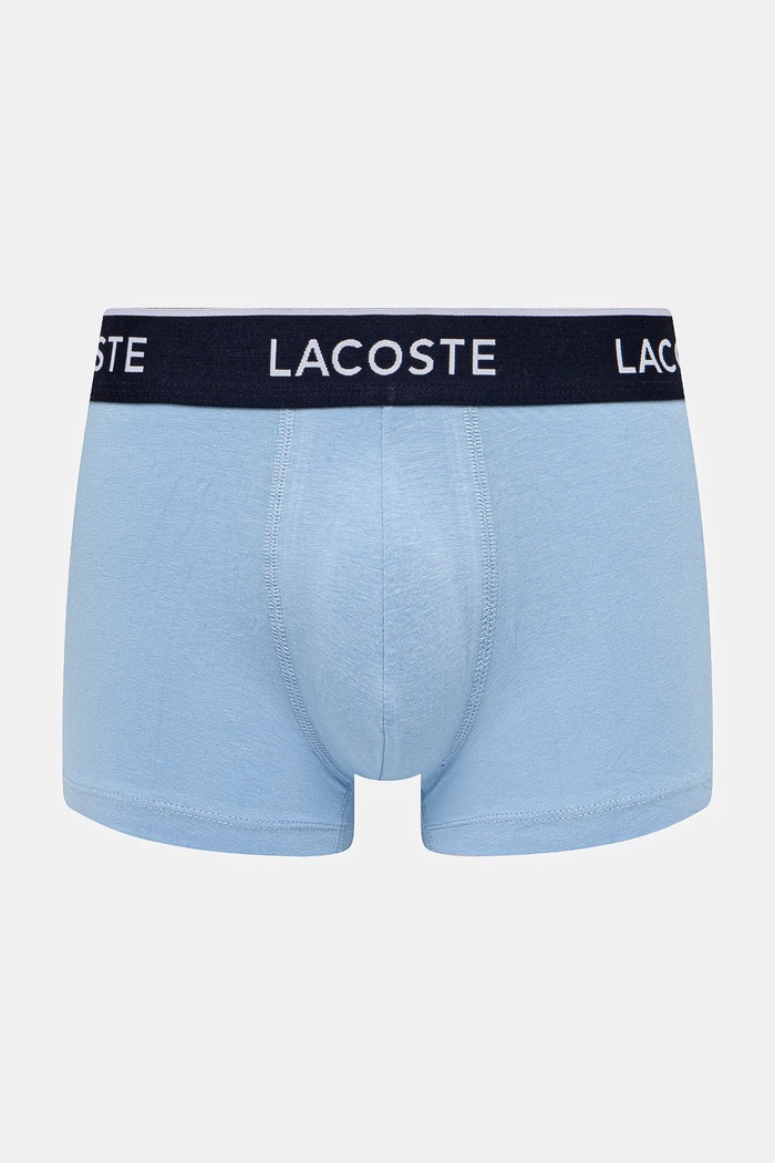 Lacoste boxeri mulați pentru bărbați din bumbac cu elastan pachet de 3 5H1300 albastru SS26
