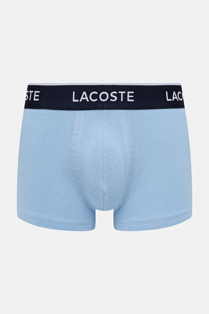 Lacoste boxeri mulați pentru bărbați din bumbac cu elastan pachet de 3 5H1300 albastru SS26