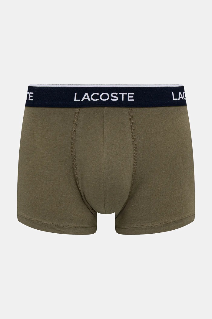 Lacoste oprijete boksarice moške bombažne z elastanom paket 3 kosov mornarsko modra 5H1300