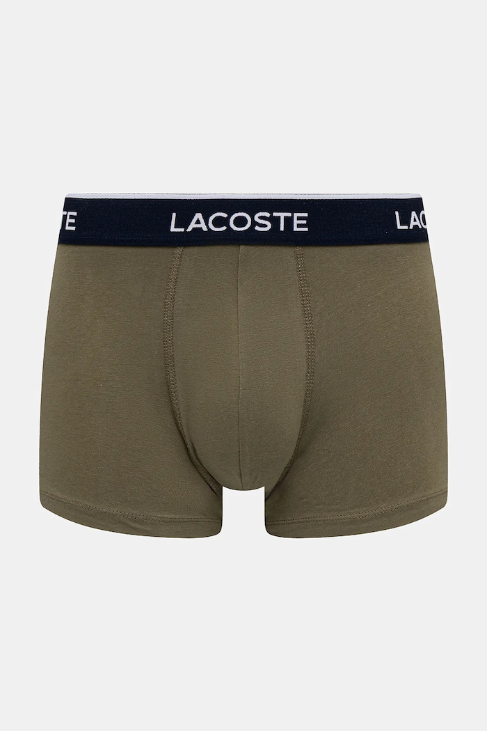 Lacoste oprijete boksarice moške bombažne z elastanom paket 3 kosov mornarsko modra 5H1300