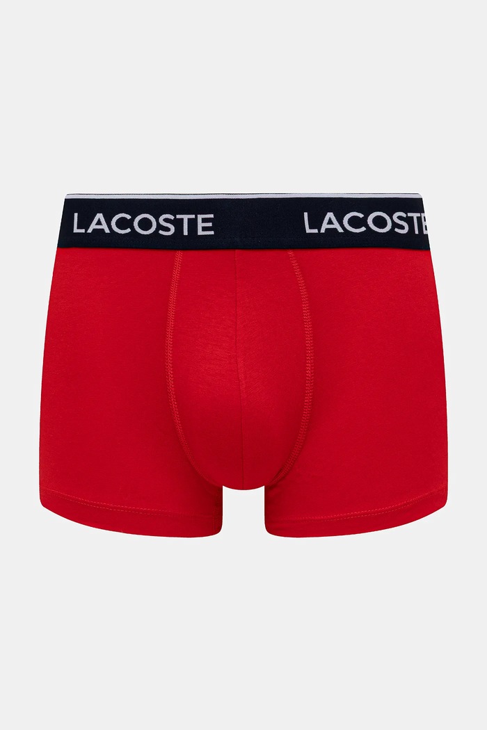 Lacoste oprijete boksarice moške bombažne z elastanom paket 3 kosov mornarsko modra 5H1300