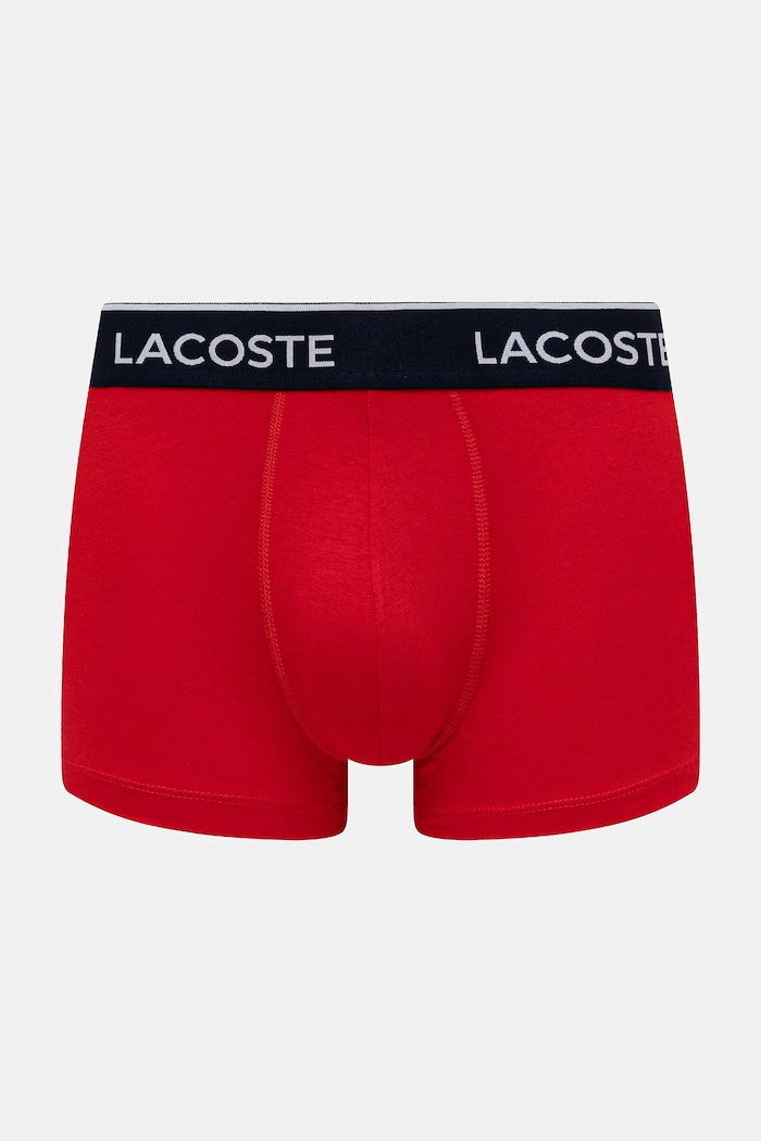 Lacoste oprijete boksarice moške bombažne z elastanom paket 3 kosov mornarsko modra 5H1300