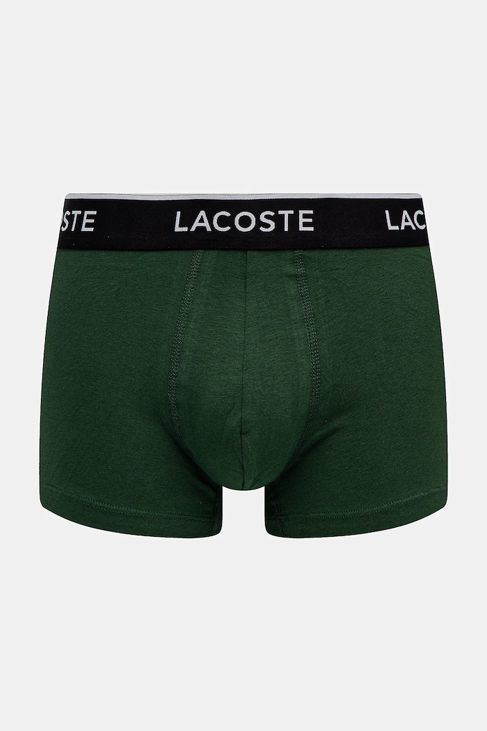 Lacoste oprijete boksarice moške bombažne z elastanom paket 3 kosov 5H1300 siva SS26