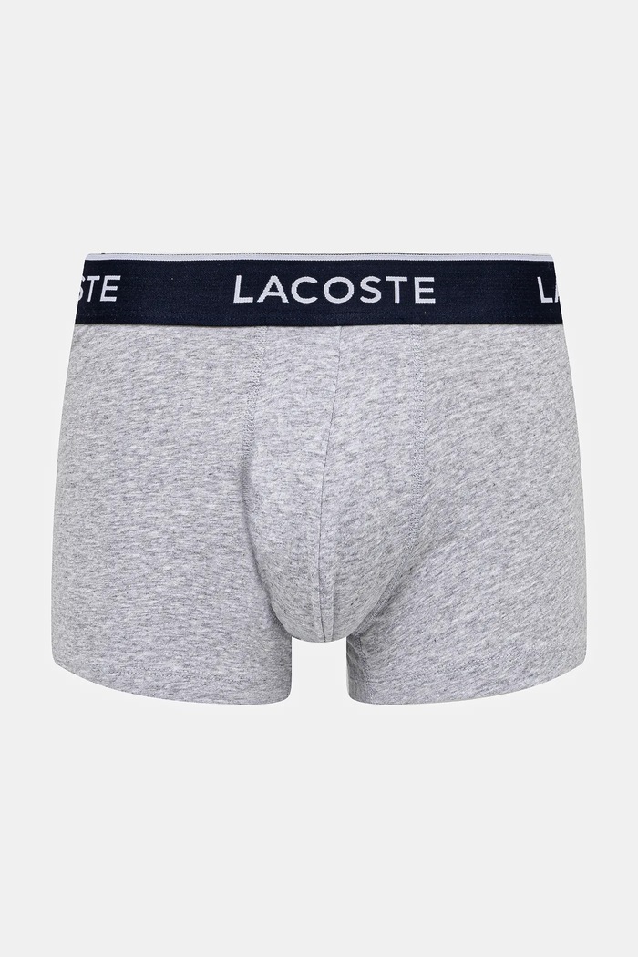 Lacoste oprijete boksarice moške bombažne z elastanom paket 3 kosov 5H1300 siva SS26