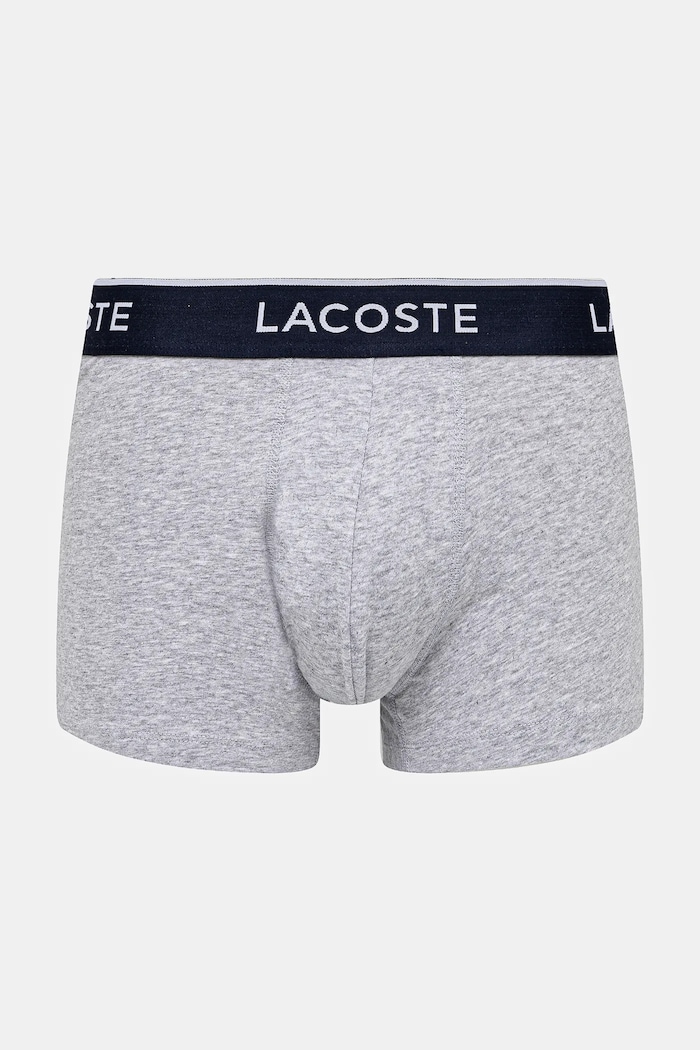 Lacoste oprijete boksarice moške bombažne z elastanom paket 3 kosov 5H1300 siva SS26