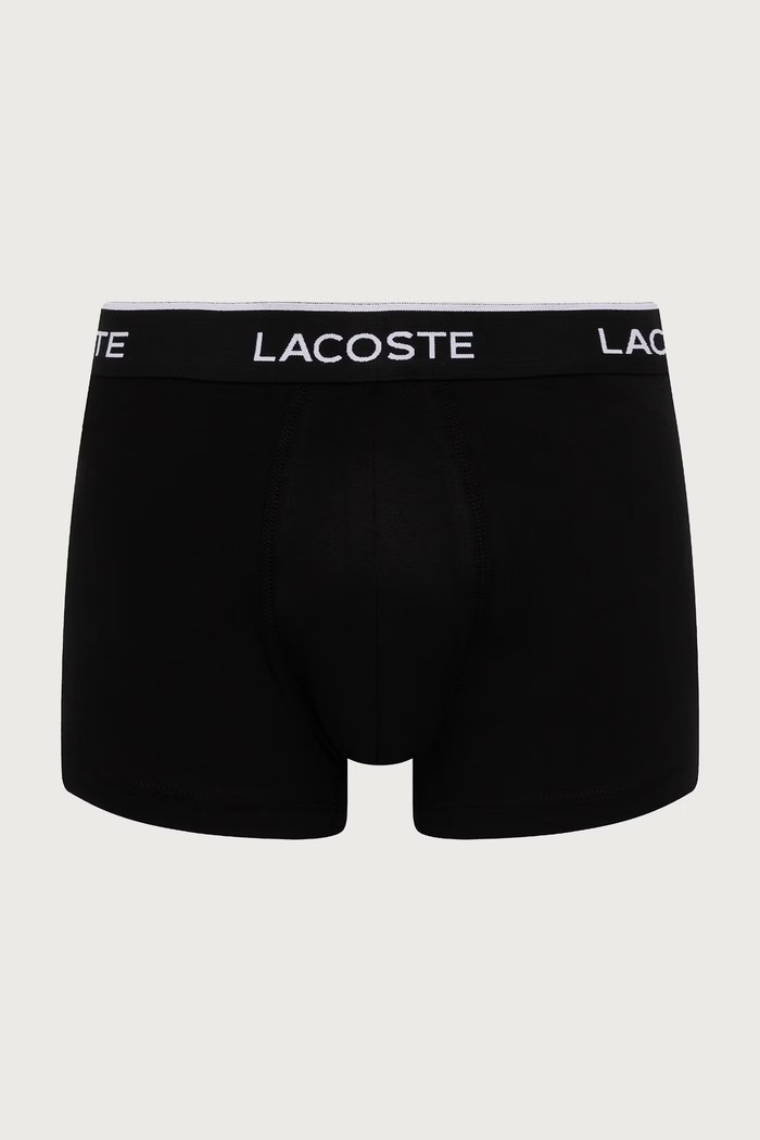 Lacoste boxeri mulați pentru bărbați din bumbac cu elastan pachet de 3 5H1300 negru SS26