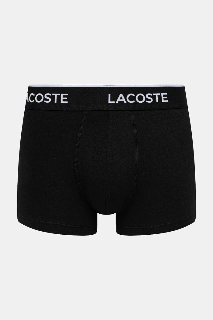 Lacoste oprijete boksarice moške bombažne z elastanom paket 3 kosov 5H1300 črna SS26