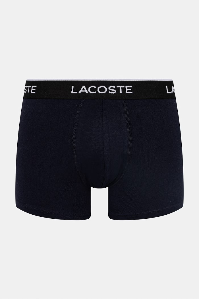 Lacoste oprijete boksarice moške bombažne z elastanom paket 3 kosov pisana 5H1300