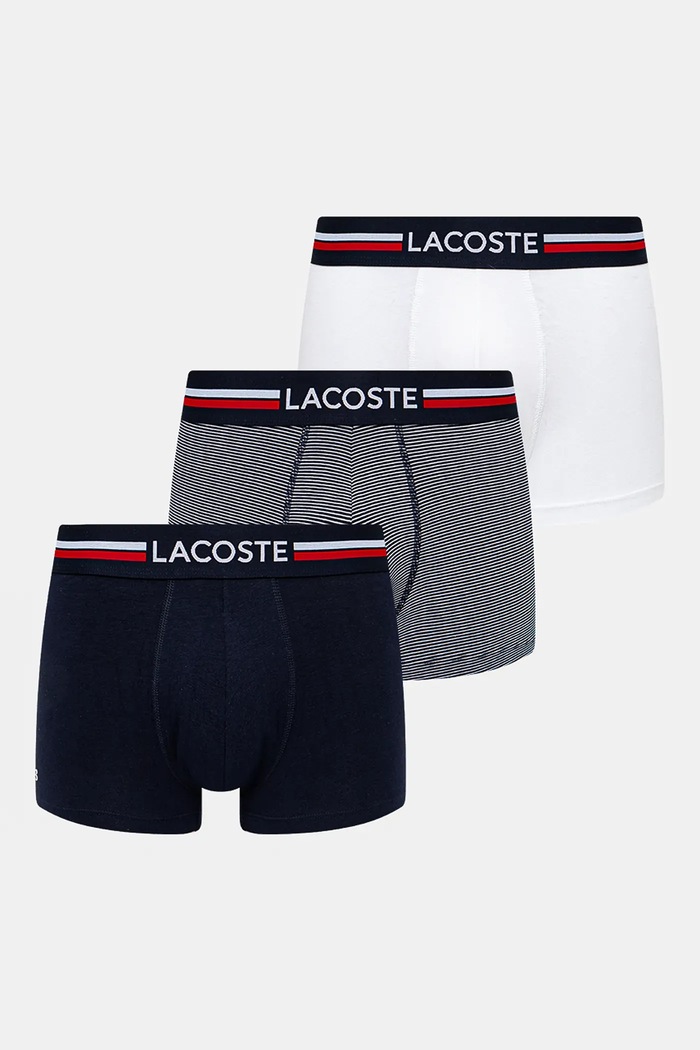 Boxerky Lacoste vzorovaný námořnická modř 5H2382