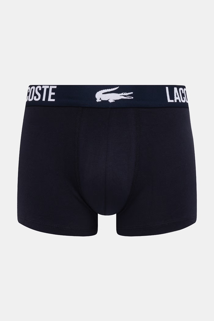 Lacoste boxeri bărbați bumbac cu elastan pachet de 3 5H2393 gri SS26