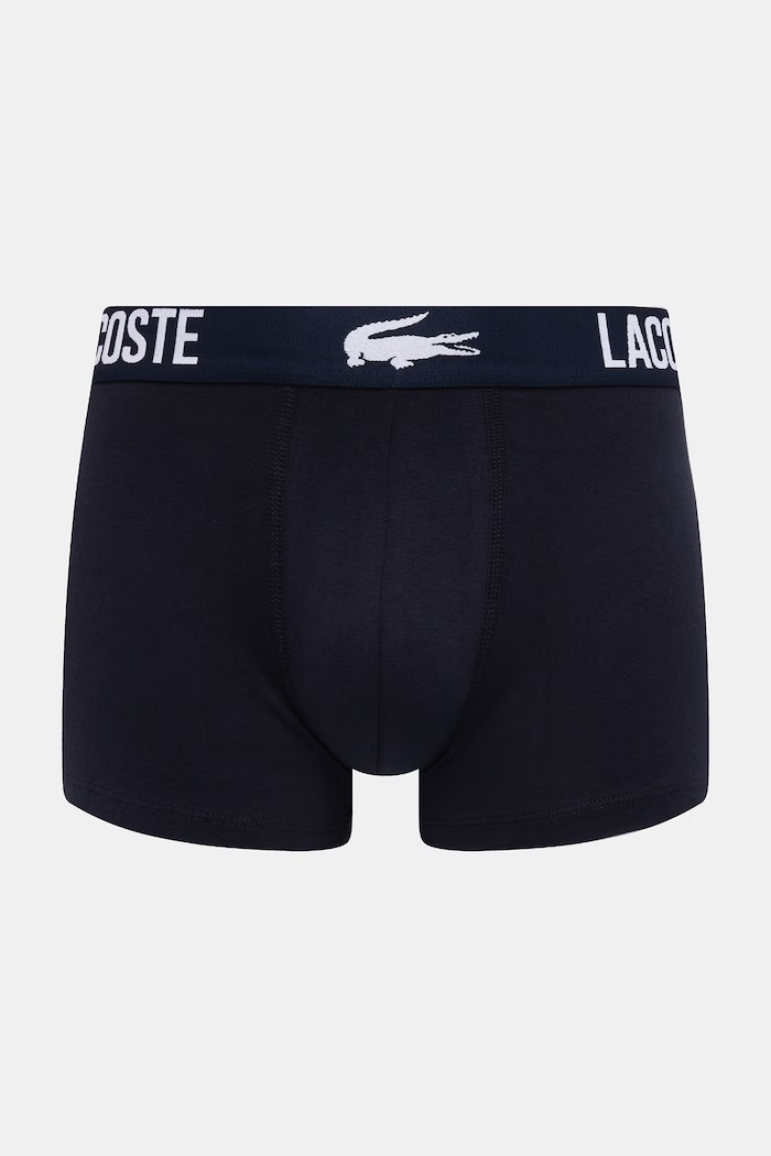 Lacoste boxeri bărbați bumbac cu elastan pachet de 3 5H2393 gri SS26
