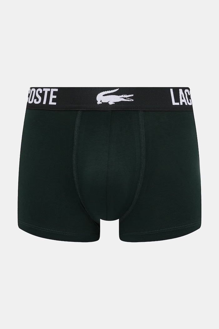 Lacoste boxeri bărbați bumbac cu elastan pachet de 3 gri 5H2393