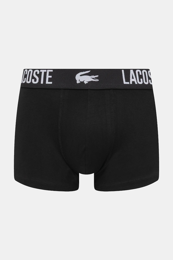 Lacoste Boxeri bărbați din bumbac cu elastan pachet de 3 5H2393 negru SS26