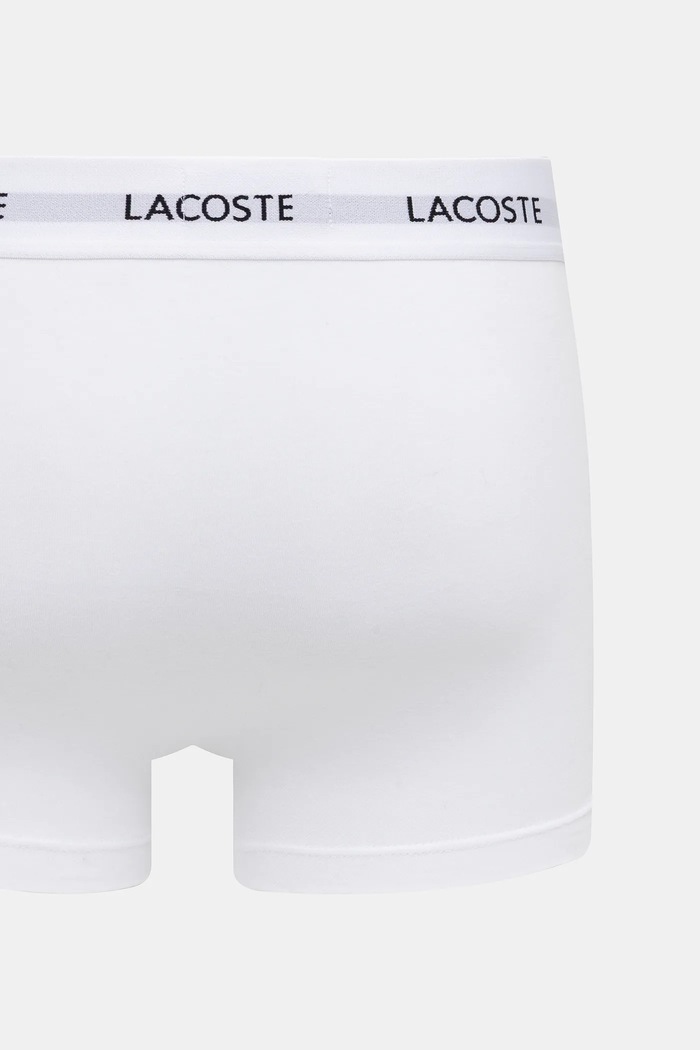 Lacoste oprijete boksarice moške bombažne z elastanom paket 3 kosov 5H5150 bela