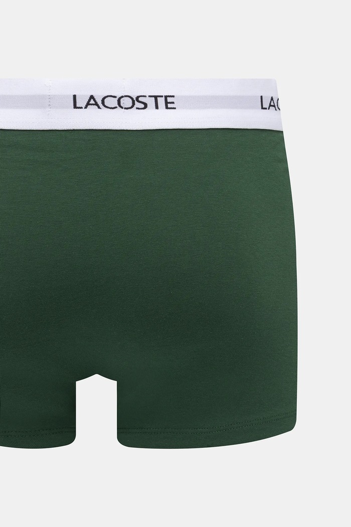 Lacoste oprijete boksarice moške bombažne z elastanom paket 3 kosov 5H5150 bela