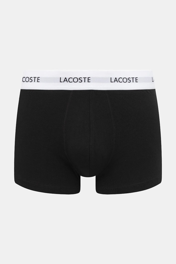 Lacoste oprijete boksarice moške bombažne z elastanom paket 3 kosov 5H5150 črna SS26