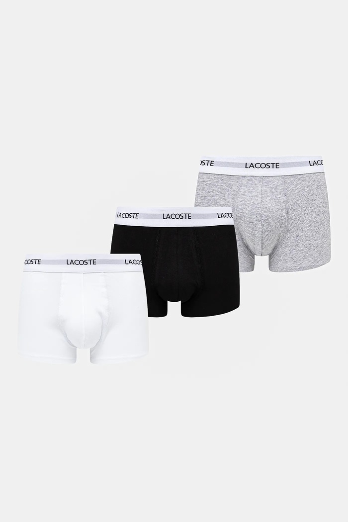 Lacoste oprijete boksarice moške bombažne z elastanom paket 3 kosov Pletenina pisana 5H5150