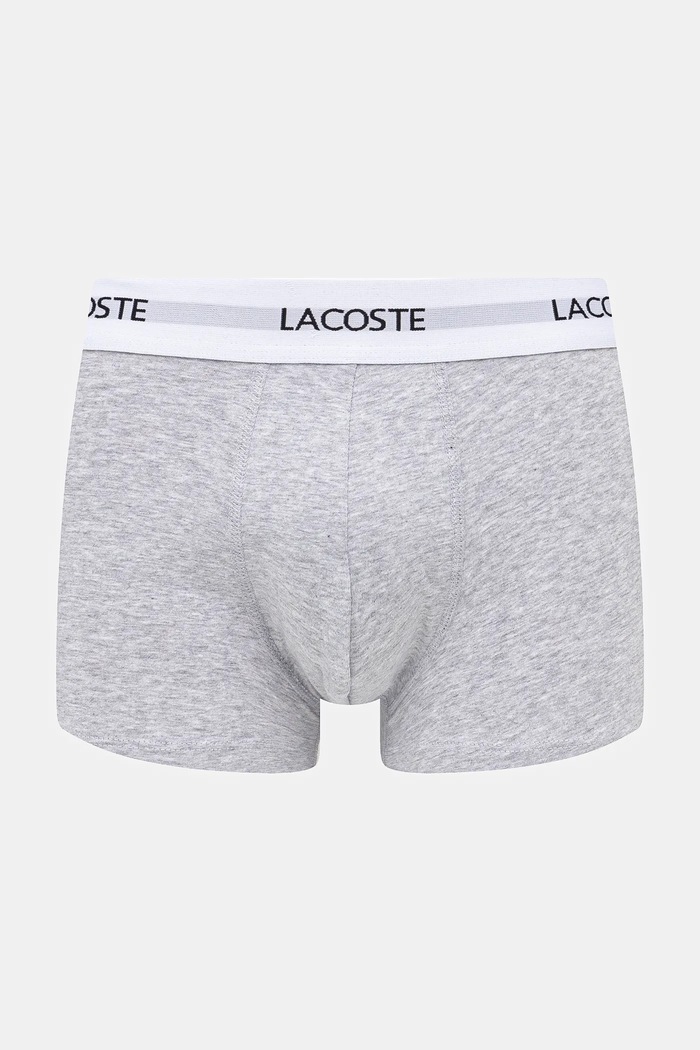 Oblačila Lacoste oprijete boksarice moške bombažne z elastanom paket 3 kosov 5H5150 pisana