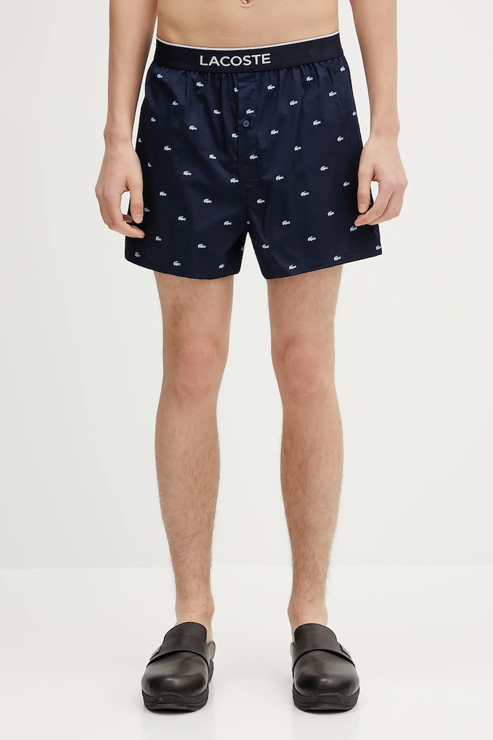 Oblečení Bavlněné boxerky Lacoste 3-pack 7H1283 námořnická modř