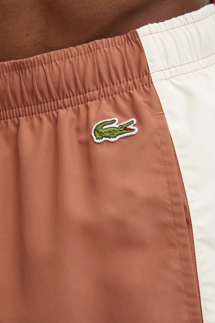 Plavkové šortky Lacoste hnědá MH9085