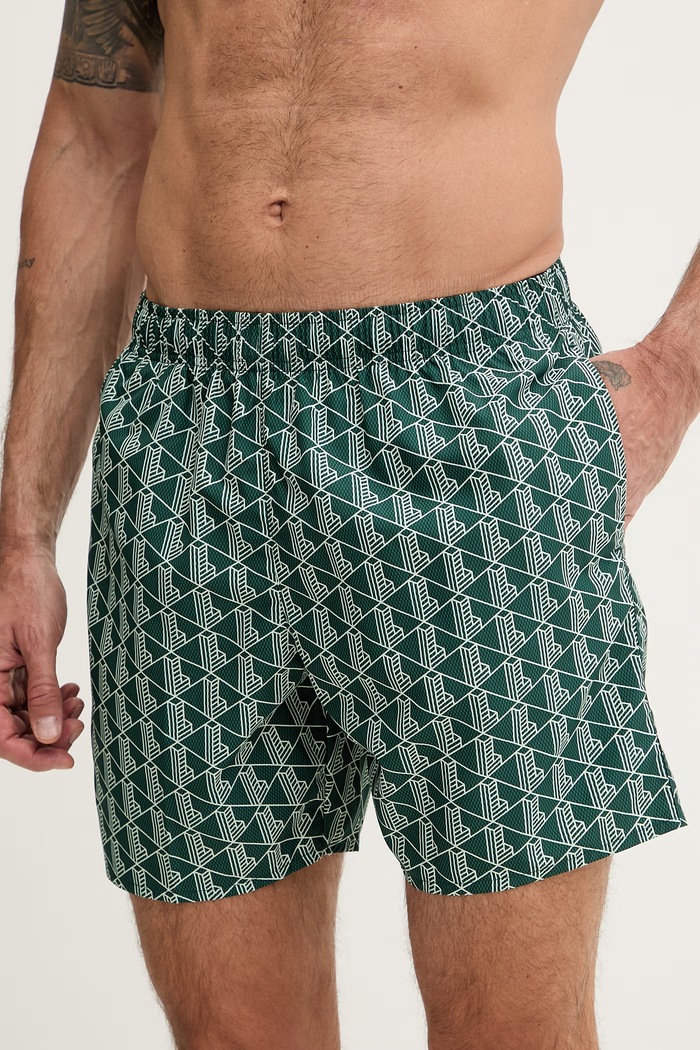 Lacoste szorty kąpielowe męskie MH9086 zielony SS26