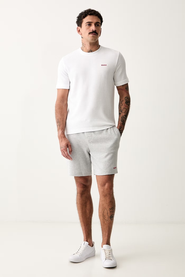 HUGO футболка lounge мужская хлопковая Austin T-Shirt 50532011 белый SS26