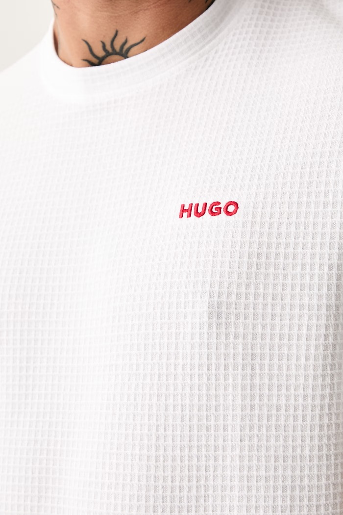 HUGO футболка lounge мужская хлопковая Austin T-Shirt 50532011 белый