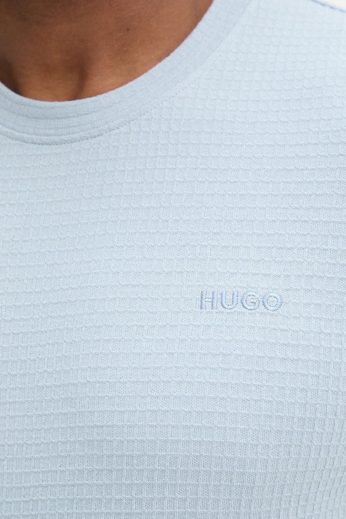 HUGO T-shirt lounge męski z bawełną Austin T-Shirt niebieski 50532011