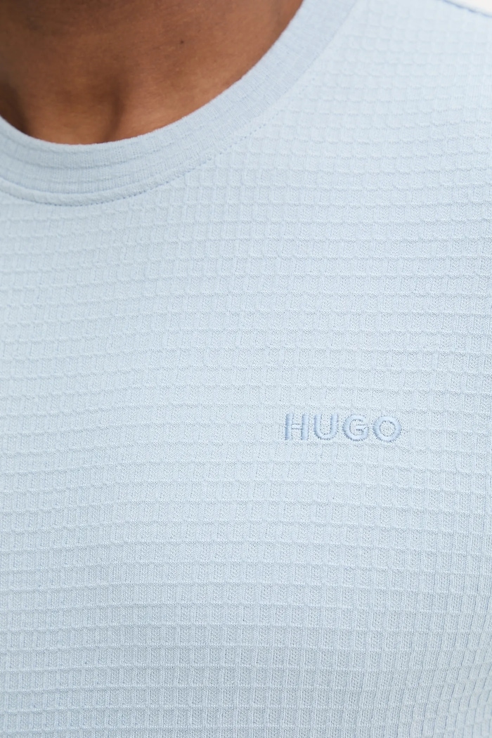 HUGO T-shirt lounge męski z bawełną Austin T-Shirt niebieski 50532011