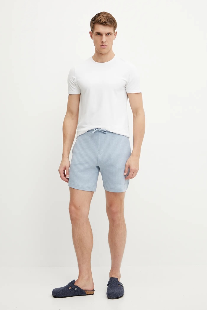HUGO pantaloni scurți de trening bărbați Austin Shorts 50532023 albastru SS26