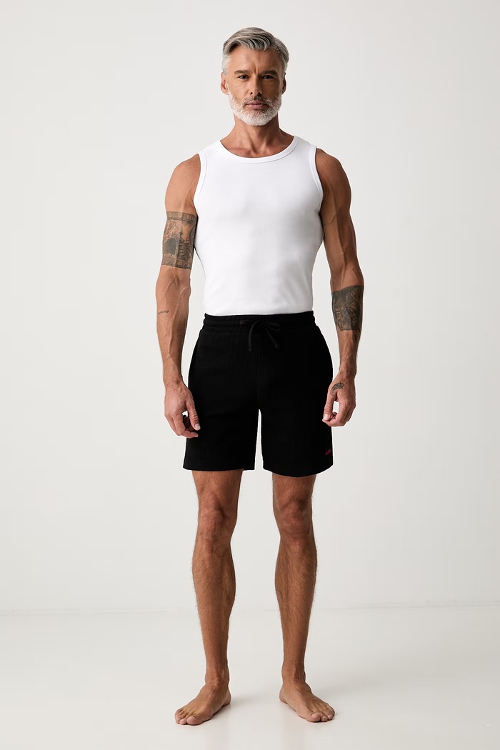 HUGO trenirka kratke hlače moške Austin Shorts 50532023 črna SS26